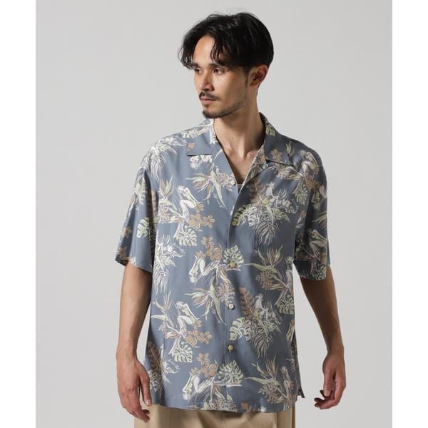 アヴィレックス（AVIREX）/ALOHA SHIRT ”TROPICAL GIRL” ／ アロハシャツ ”トロピカルガール” ／