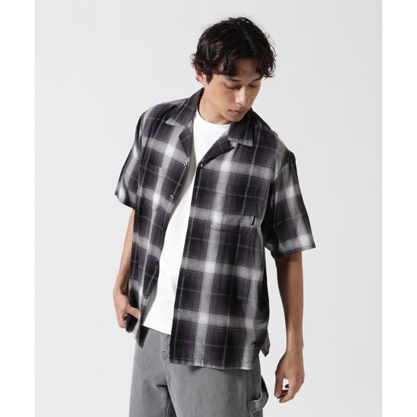 アヴィレックス（AVIREX）/ONE POINT OMBRE CHECK SHIRT ／ 半袖 ワンポイント オンブレチェックシャ_1
