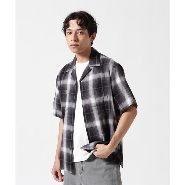 アヴィレックス（AVIREX）/ONE POINT OMBRE CHECK SHIRT ／ 半袖 ワンポイント オンブレチェックシャ_2