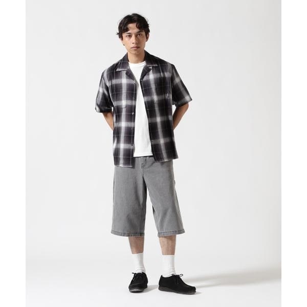 アヴィレックス（AVIREX）/ONE POINT OMBRE CHECK SHIRT ／ 半袖 ワンポイント オンブレチェックシャ_3