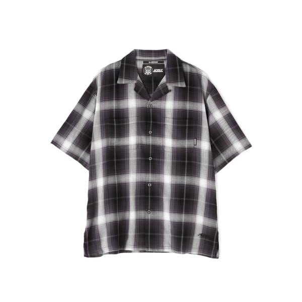 アヴィレックス（AVIREX）/ONE POINT OMBRE CHECK SHIRT ／ 半袖 ワンポイント オンブレチェックシャ_4