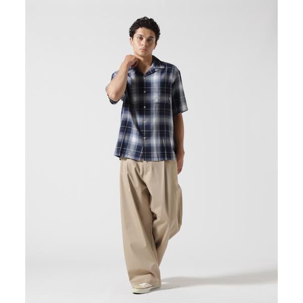 アヴィレックス（AVIREX）/ONE POINT OMBRE CHECK SHIRT ／ 半袖 ワンポイント オンブレチェックシャ_7