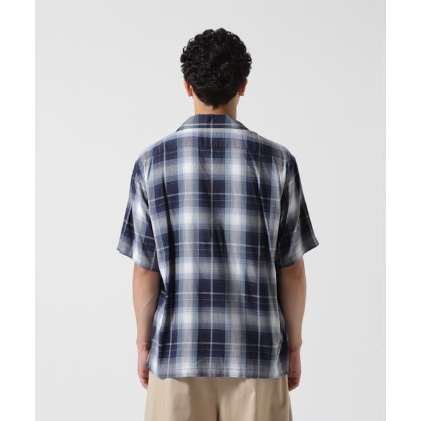 アヴィレックス（AVIREX）/ONE POINT OMBRE CHECK SHIRT ／ 半袖 ワンポイント オンブレチェックシャ_9