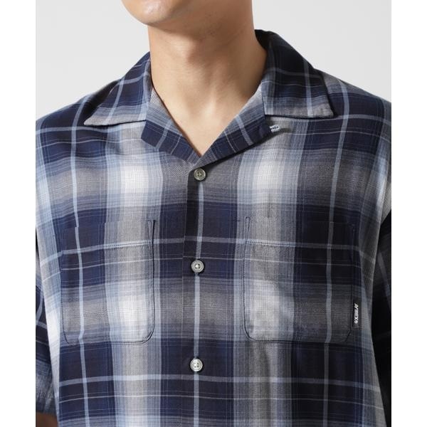 アヴィレックス（AVIREX）/ONE POINT OMBRE CHECK SHIRT ／ 半袖 ワンポイント オンブレチェックシャ_10