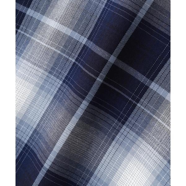 アヴィレックス（AVIREX）/ONE POINT OMBRE CHECK SHIRT ／ 半袖 ワンポイント オンブレチェックシャ_15