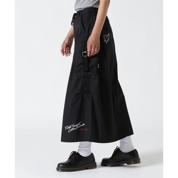 国内発送☆AVIREX☆FLYING TIGERS PRINT SKIRT FLYING TIGERS PRINT SKIRT/フライングタイガープリントスカート