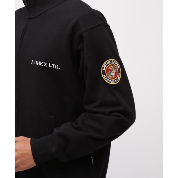 アヴィレックス（AVIREX）/《直営店限定》CAMP LEJEUNE PATCHED STAND ZIP SWEAT