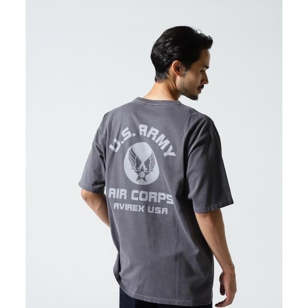 アヴィレックス（AVIREX）/《直営店限定》FADE WASH AIR CORPS T−SHIRT