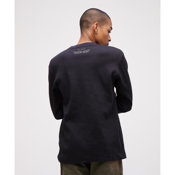 アヴィレックス（AVIREX）/《直営店限定》HONEYCOMB WAFFLE HENRY NECK NAVAL T−SHIRT