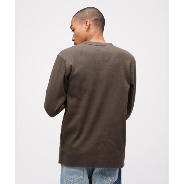 アヴィレックス（AVIREX）/《直営店限定》HONEYCOMB WAFFLE HENRY NECK NAVAL T−SHIRT