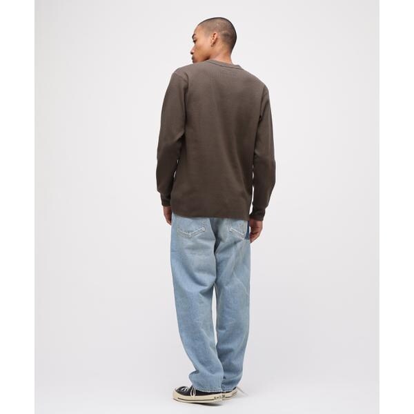 アヴィレックス（AVIREX）/《直営店限定》HONEYCOMB WAFFLE HENRY NECK NAVAL T−SHIRT