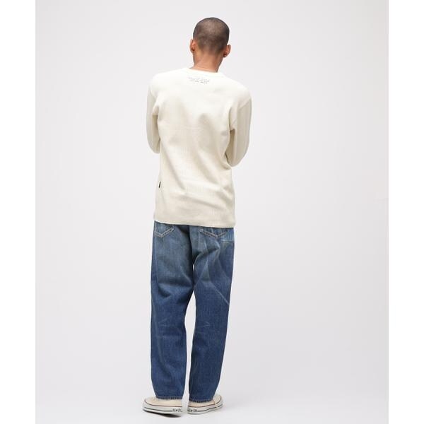 アヴィレックス（AVIREX）/《直営店限定》HONEYCOMB WAFFLE HENRY NECK NAVAL T−SHIRT