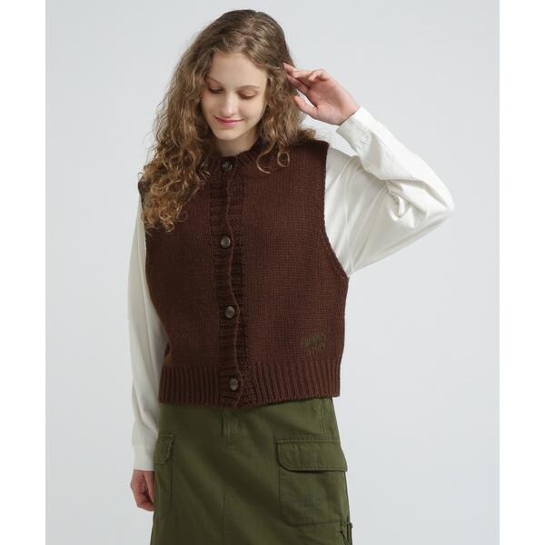 アヴィレックス（AVIREX）/《WOMAN／直営店限定》PATTERN KINT VEST／パターンニットベスト