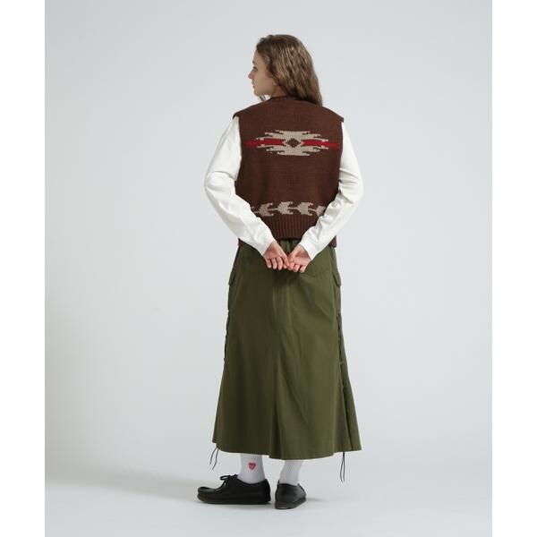 アヴィレックス（AVIREX）/《WOMAN／直営店限定》PATTERN KINT VEST／パターンニットベスト