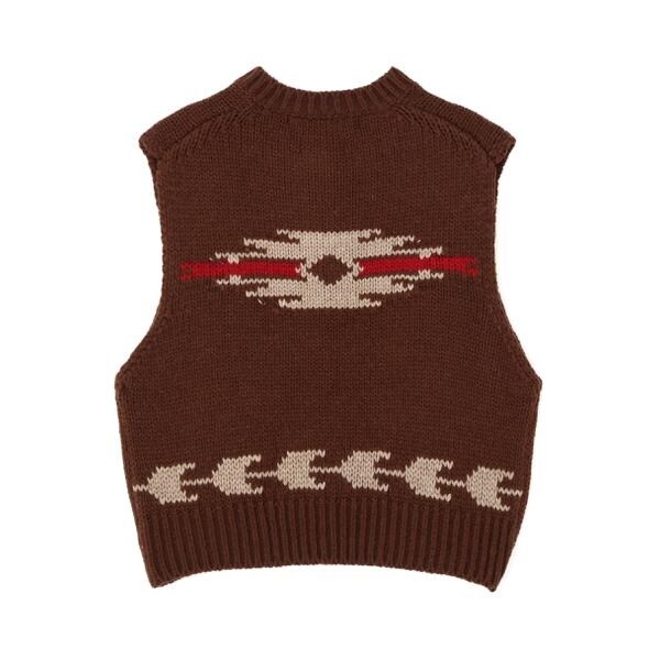 アヴィレックス（AVIREX）/《WOMAN／直営店限定》PATTERN KINT VEST／パターンニットベスト