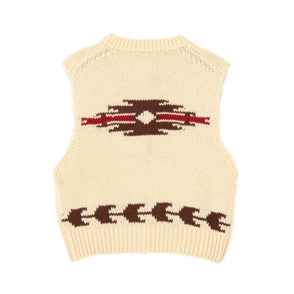 アヴィレックス（AVIREX）/《WOMAN／直営店限定》PATTERN KINT VEST／パターンニットベスト