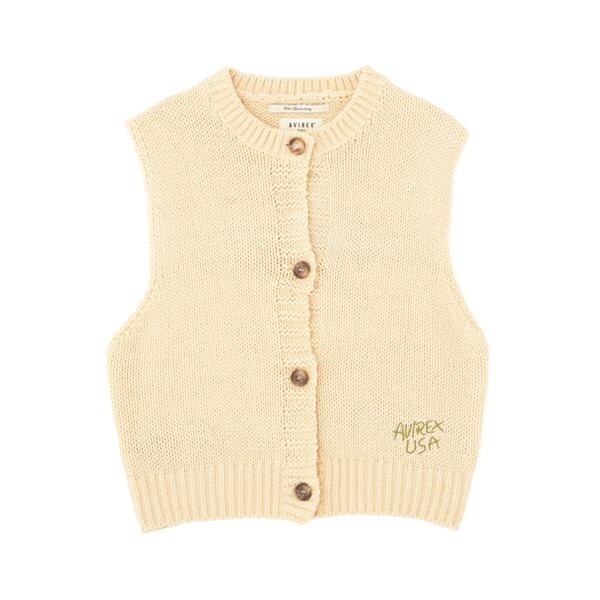 アヴィレックス（AVIREX）/《WOMAN／直営店限定》PATTERN KINT VEST／パターンニットベスト