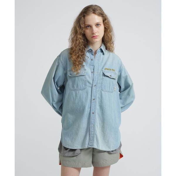 アヴィレックス（AVIREX）/《WOMAN／取扱店限定アイテム》EMB DENIM SHIRT HAYDEN VALLEY