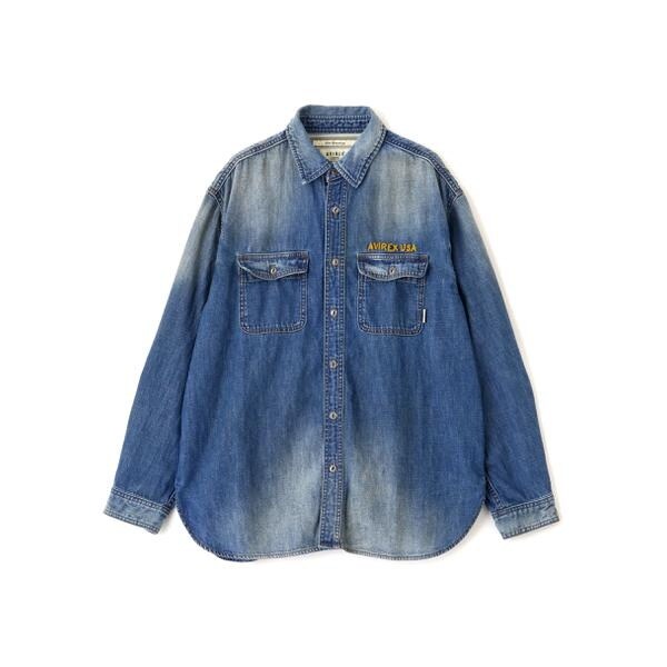 アヴィレックス（AVIREX）/《WOMAN／取扱店限定アイテム》EMB DENIM SHIRT HAYDEN VALLEY