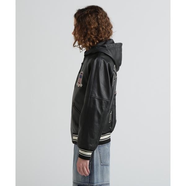 アヴィレックス（AVIREX）/《WOMAN》SIGNATURE HOODED LEATHER