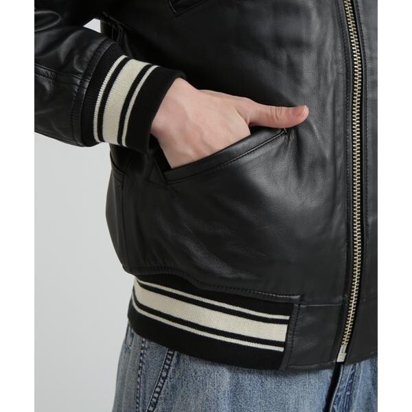 アヴィレックス（AVIREX）/《WOMAN》SIGNATURE HOODED LEATHER