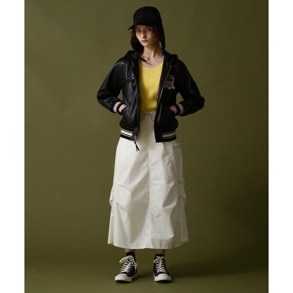 アヴィレックス（AVIREX）/《WOMAN》SIGNATURE HOODED LEATHER