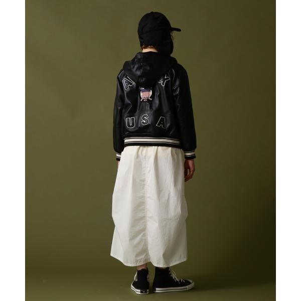 アヴィレックス（AVIREX）/《WOMAN》SIGNATURE HOODED LEATHER