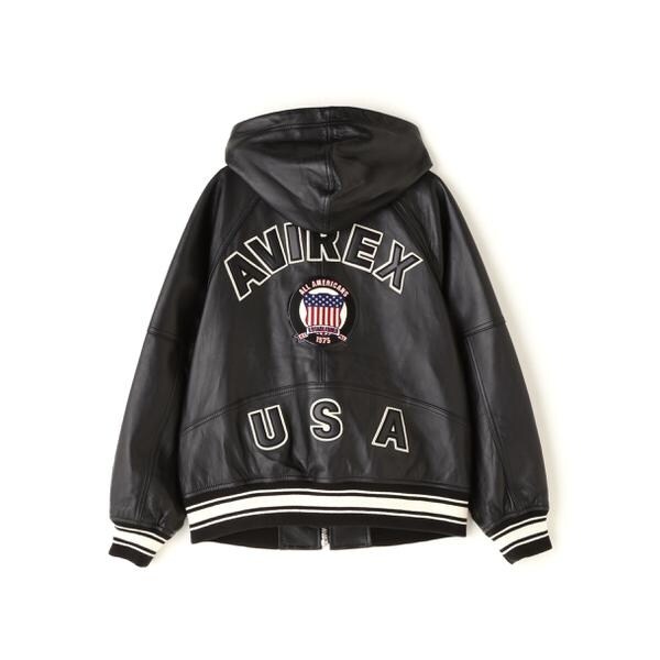 アヴィレックス（AVIREX）/《WOMAN》SIGNATURE HOODED LEATHER