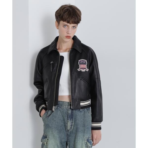 アヴィレックス（AVIREX）/《WOMAN／直営店限定》LIGHT SIGNATURE VARSITY JACKET