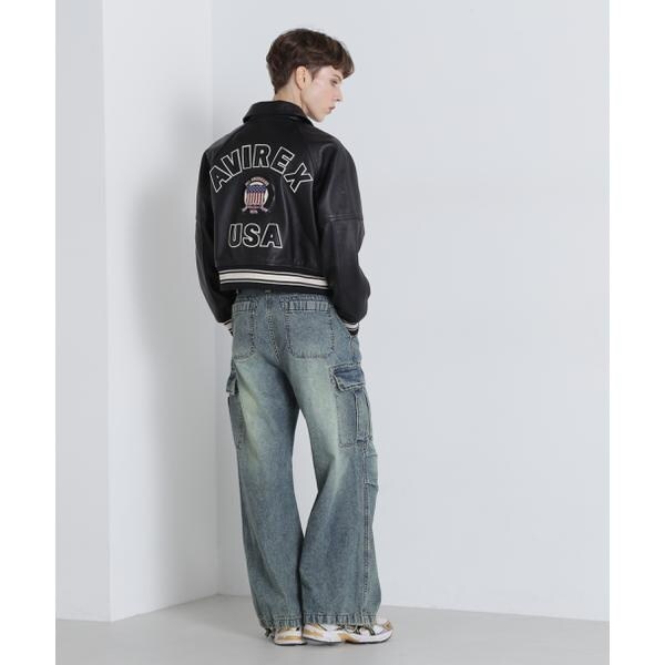アヴィレックス（AVIREX）/《WOMAN／直営店限定》LIGHT SIGNATURE VARSITY JACKET