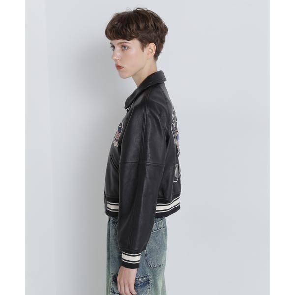 アヴィレックス（AVIREX）/《WOMAN／直営店限定》LIGHT SIGNATURE VARSITY JACKET