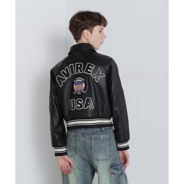 アヴィレックス（AVIREX）/《WOMAN／直営店限定》LIGHT SIGNATURE VARSITY JACKET