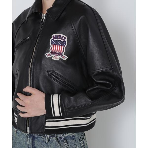 アヴィレックス（AVIREX）/《WOMAN／直営店限定》LIGHT SIGNATURE VARSITY JACKET