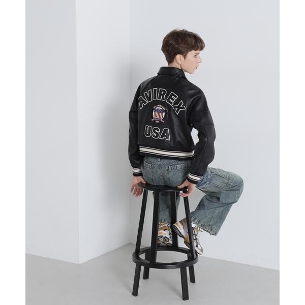 アヴィレックス（AVIREX）/《WOMAN／直営店限定》LIGHT SIGNATURE VARSITY JACKET