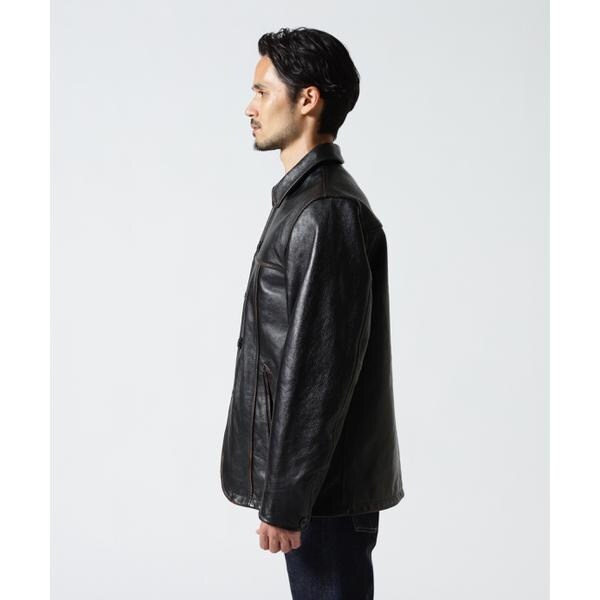 アヴィレックス（AVIREX）/COWHIDE CARCOAT VINTAGE FINISH_3