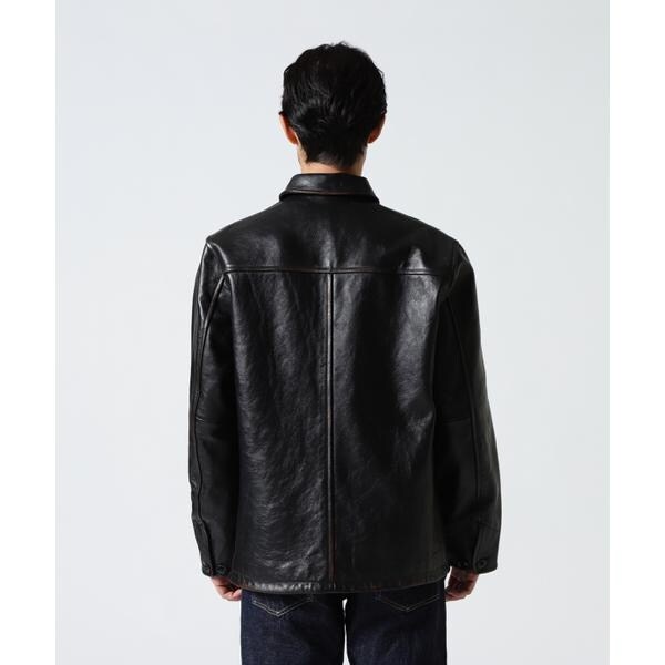 アヴィレックス（AVIREX）/COWHIDE CARCOAT VINTAGE FINISH_4