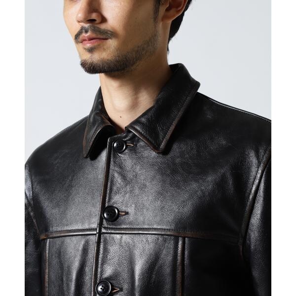 アヴィレックス（AVIREX）/COWHIDE CARCOAT VINTAGE FINISH_5