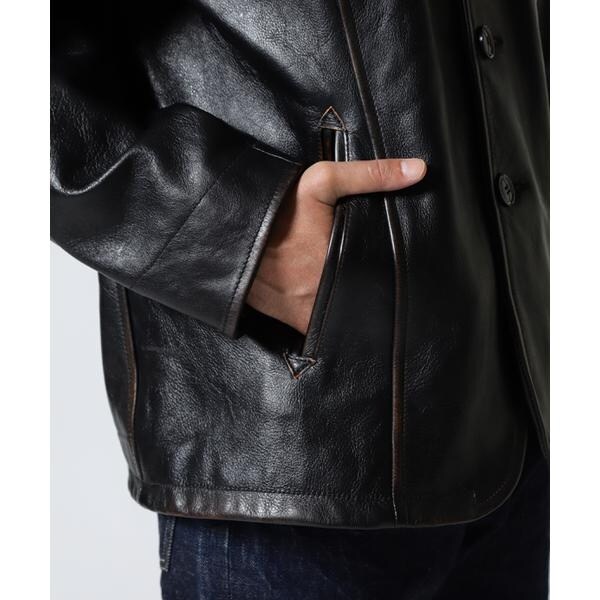 アヴィレックス（AVIREX）/COWHIDE CARCOAT VINTAGE FINISH_7