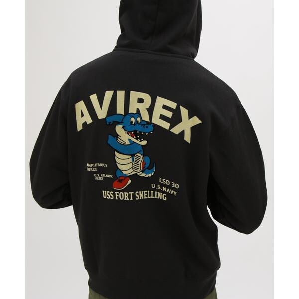 アヴィレックス（AVIREX）/《WEB&DEPOT限定》USS FORT SNELLING ZIPUP HOODIE_9