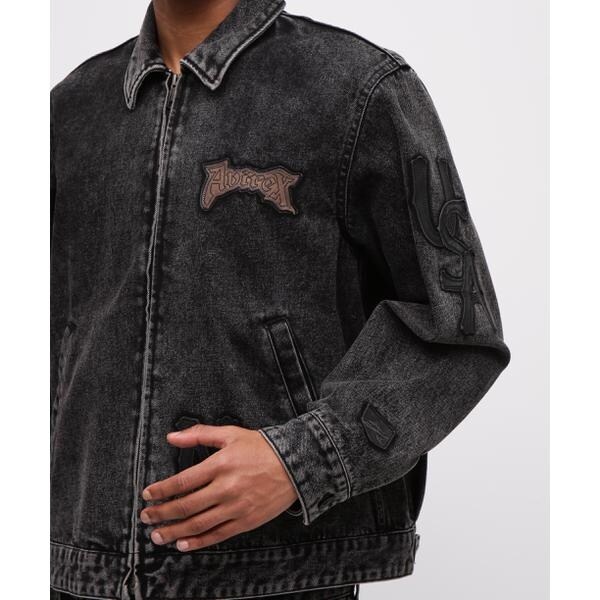 アヴィレックス（AVIREX）/LEATHER PATCH DENIM JACKET_11