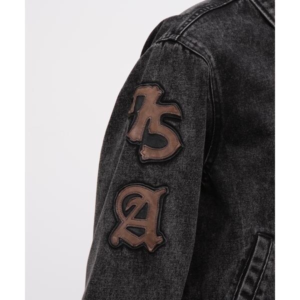 アヴィレックス（AVIREX）/LEATHER PATCH DENIM JACKET_13