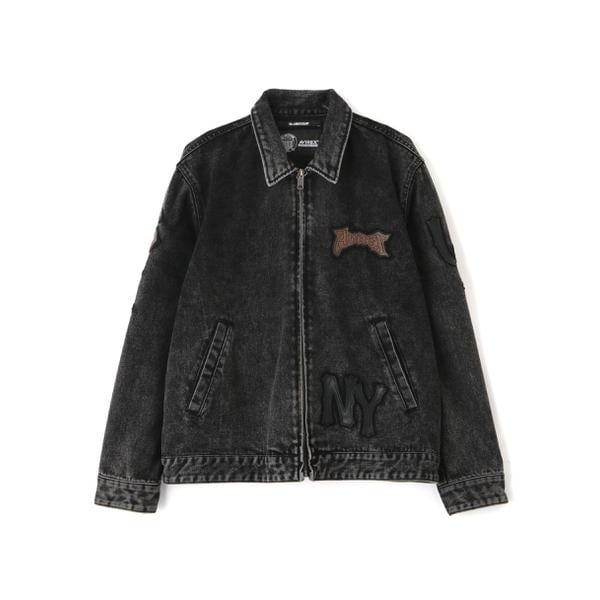 アヴィレックス（AVIREX）/LEATHER PATCH DENIM JACKET_17