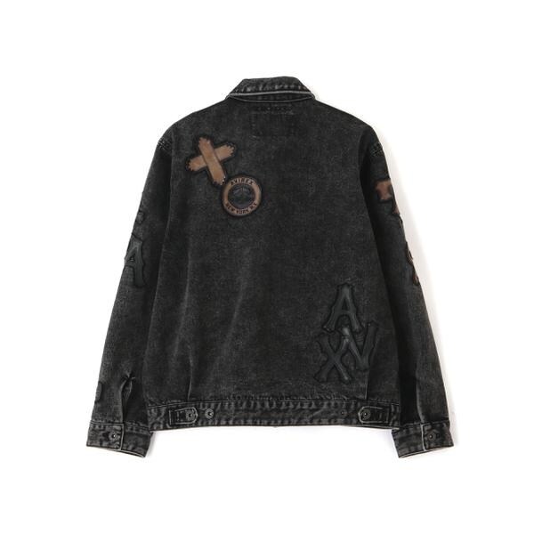 アヴィレックス（AVIREX）/LEATHER PATCH DENIM JACKET_18