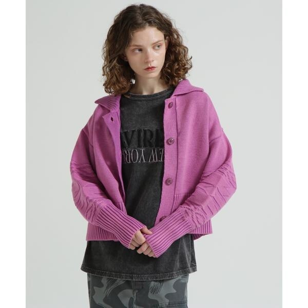 アヴィレックス（AVIREX）/《直営店限定》GARMENTDYED CARDIGAN