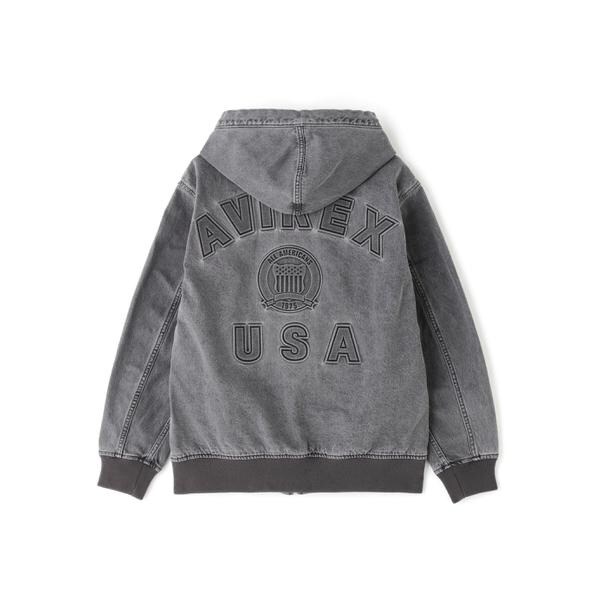 アヴィレックス（AVIREX）/《直営店限定》DENIM SIGNATURE LOGO PARKA ／ デニム シグネチャーロゴ パ