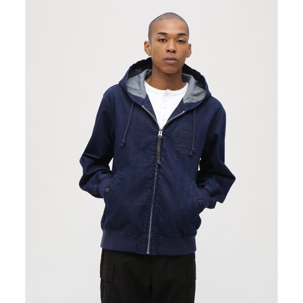 アヴィレックス（AVIREX）/《直営店限定》DENIM SIGNATURE LOGO PARKA ／ デニム シグネチャーロゴ パ