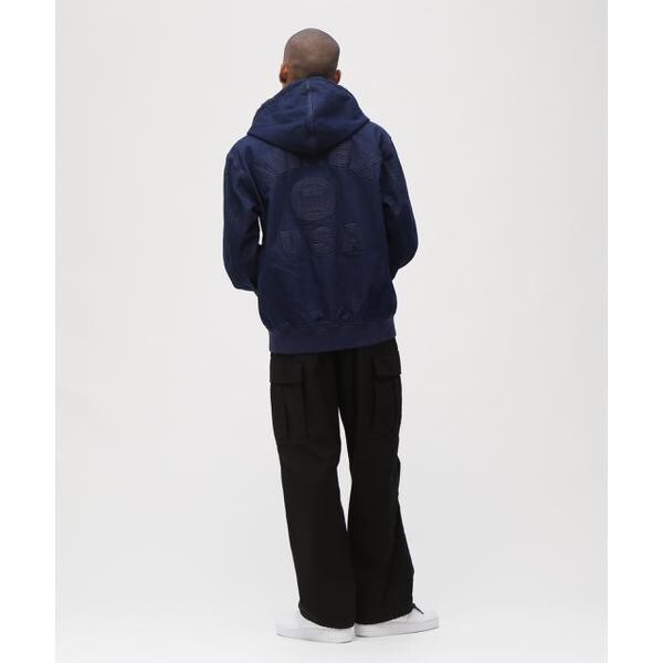 アヴィレックス（AVIREX）/《直営店限定》DENIM SIGNATURE LOGO PARKA ／ デニム シグネチャーロゴ パ