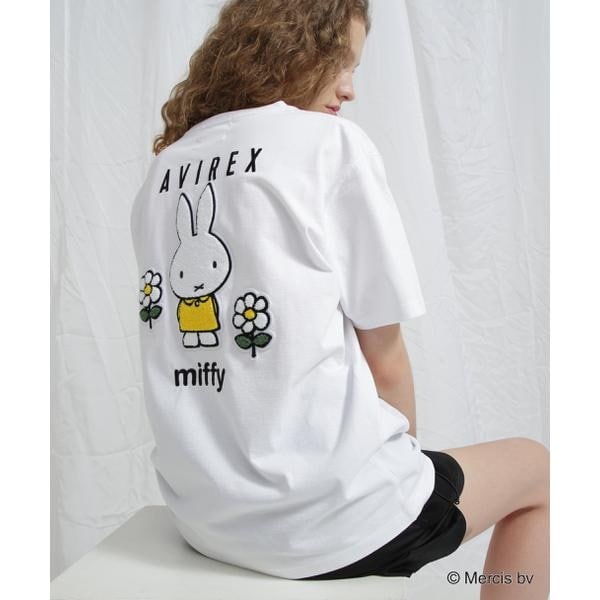 アヴィレックス（AVIREX）/《AVIREX×miffy》WEB限定 EMBROIDERY T−SHIRT／アヴィレックス×ミッフ