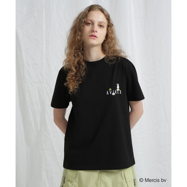 アヴィレックス（AVIREX）/《AVIREX×miffy》WEB限定 EMBROIDERY T−SHIRT／アヴィレックス×ミッフ