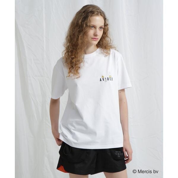 アヴィレックス（AVIREX）/《AVIREX×miffy》WEB限定 EMBROIDERY T−SHIRT／アヴィレックス×ミッフ